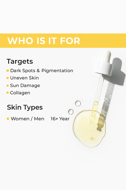 Proskire Advanced Vitamin C Face Serum for Dark Spots, pigmentation, Glow & Clear Skin (30 ml)